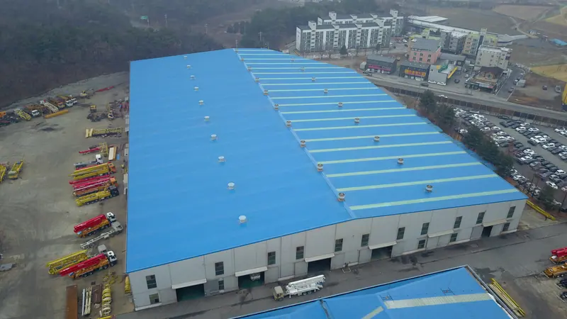 음성 금왕읍 6,000평 공장 V-500 강판 공사 시공 과정