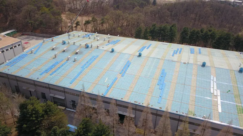 화성 팔탄면 3,300평 공장 V-500 강판 공사