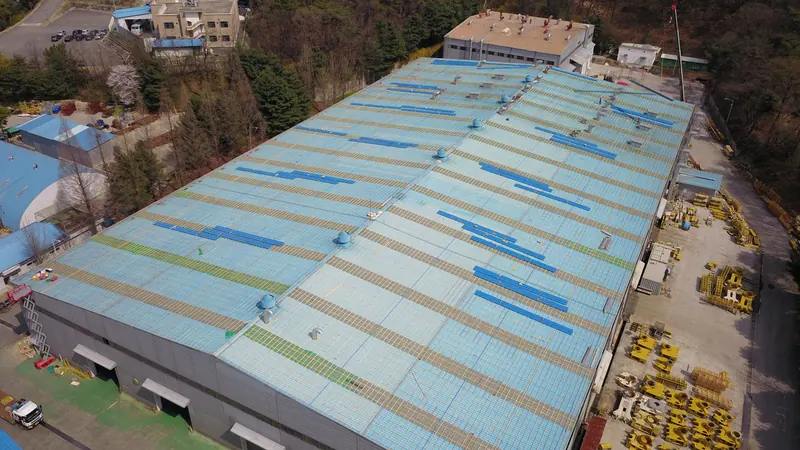 화성 팔탄면 3,300평 공장 V-500 강판 공사 시공 과정