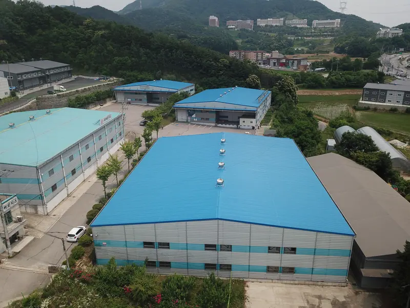 평택 포승 물류창고 지붕 칼라강판 공사 시공 과정