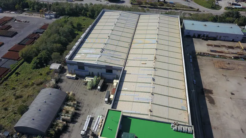 당진 송악 4,500평 공장 지붕 칼라강판 공사 시공 과정