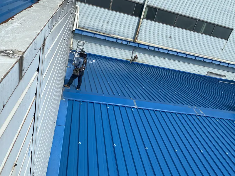 인천 남동공단 공장 부분 지붕 재시공 시공 과정